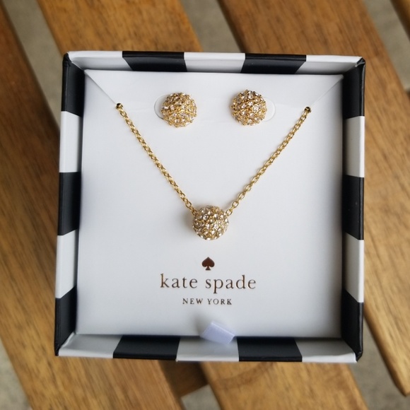 kate spade Jewelry - Kate Spade Night Lounge Gold jewelry set